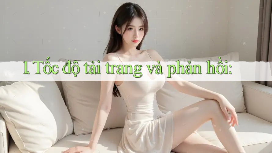 1. Tốc độ tải trang và phản hồi:
