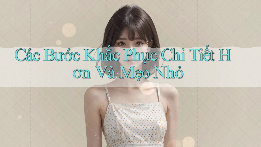 Các Bước Khắc Phục Chi Tiết Hơn Và Mẹo Nhỏ