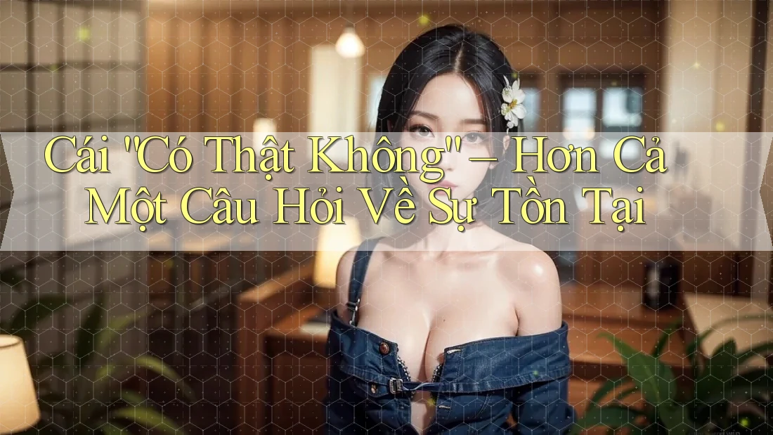 Cái “Có Thật Không” – Hơn Cả Một Câu Hỏi Về Sự Tồn Tại