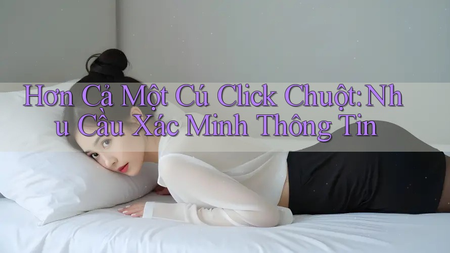 Hơn Cả Một Cú Click Chuột: Nhu Cầu Xác Minh Thông Tin