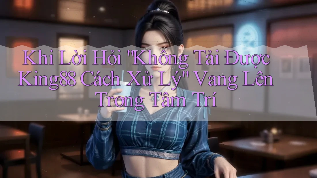 Khi Lời Hỏi “Không Tải Được King88 Cách Xử Lý” Vang Lên Trong Tâm Trí