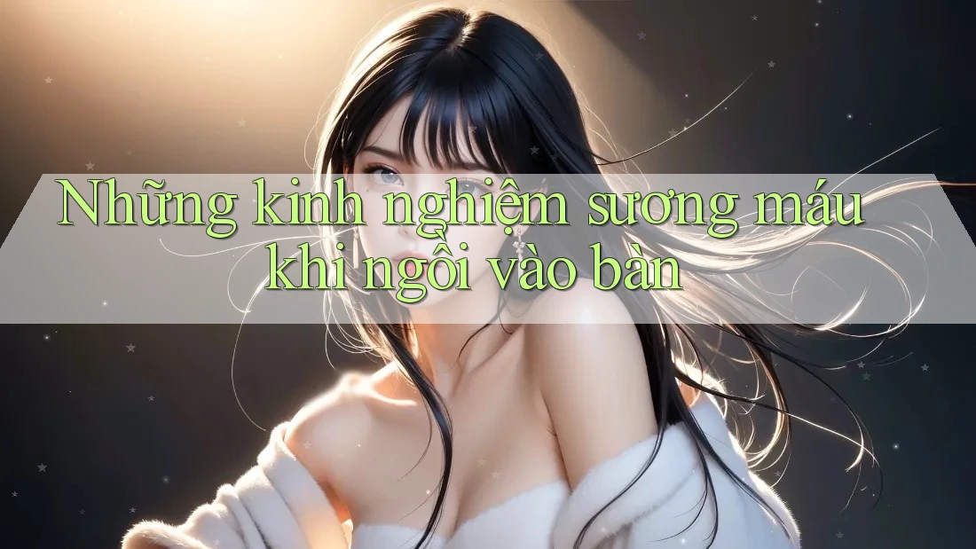 Những kinh nghiệm sương máu khi ngồi vào bàn