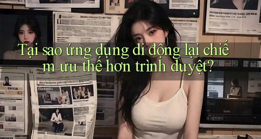 Tại sao ứng dụng di động lại chiếm ưu thế hơn trình duyệt?