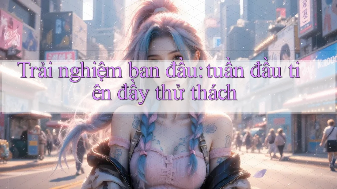 Trải nghiệm ban đầu: tuần đầu tiên đầy thử thách