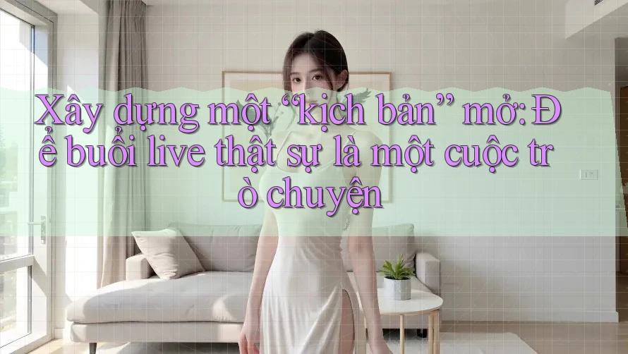 Xây dựng một “kịch bản” mở: Để buổi live thật sự là một cuộc trò chuyện